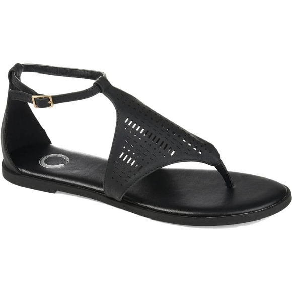 NEW JOURNEE | $65 Faux Leather Sandals - Picture 1 of 3